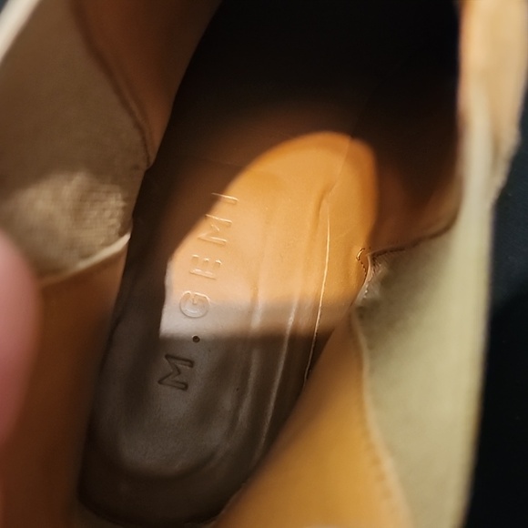 M. GEMI Tan Suede Ankle Boots, size 38½ - Picture 6 of 8